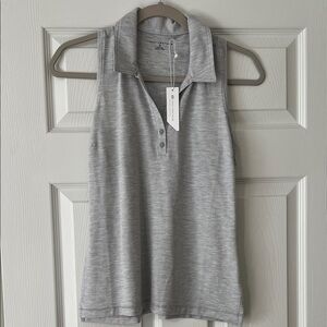 Gray Sleeveless Polo Travis Mathew